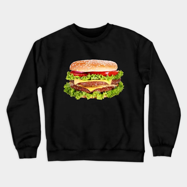 Cheeseburger Crewneck Sweatshirt by NewWorldIsHere